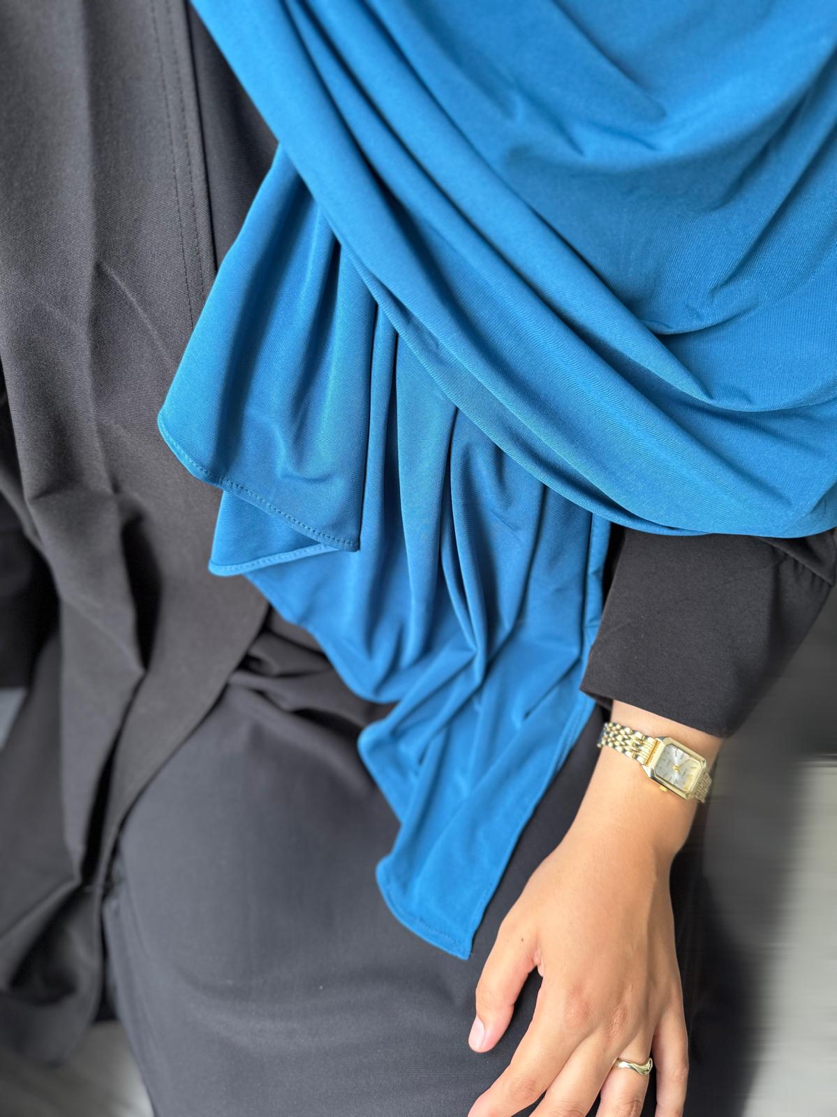 VOILE JERSEY PREMIUM YUSRA - BLEU