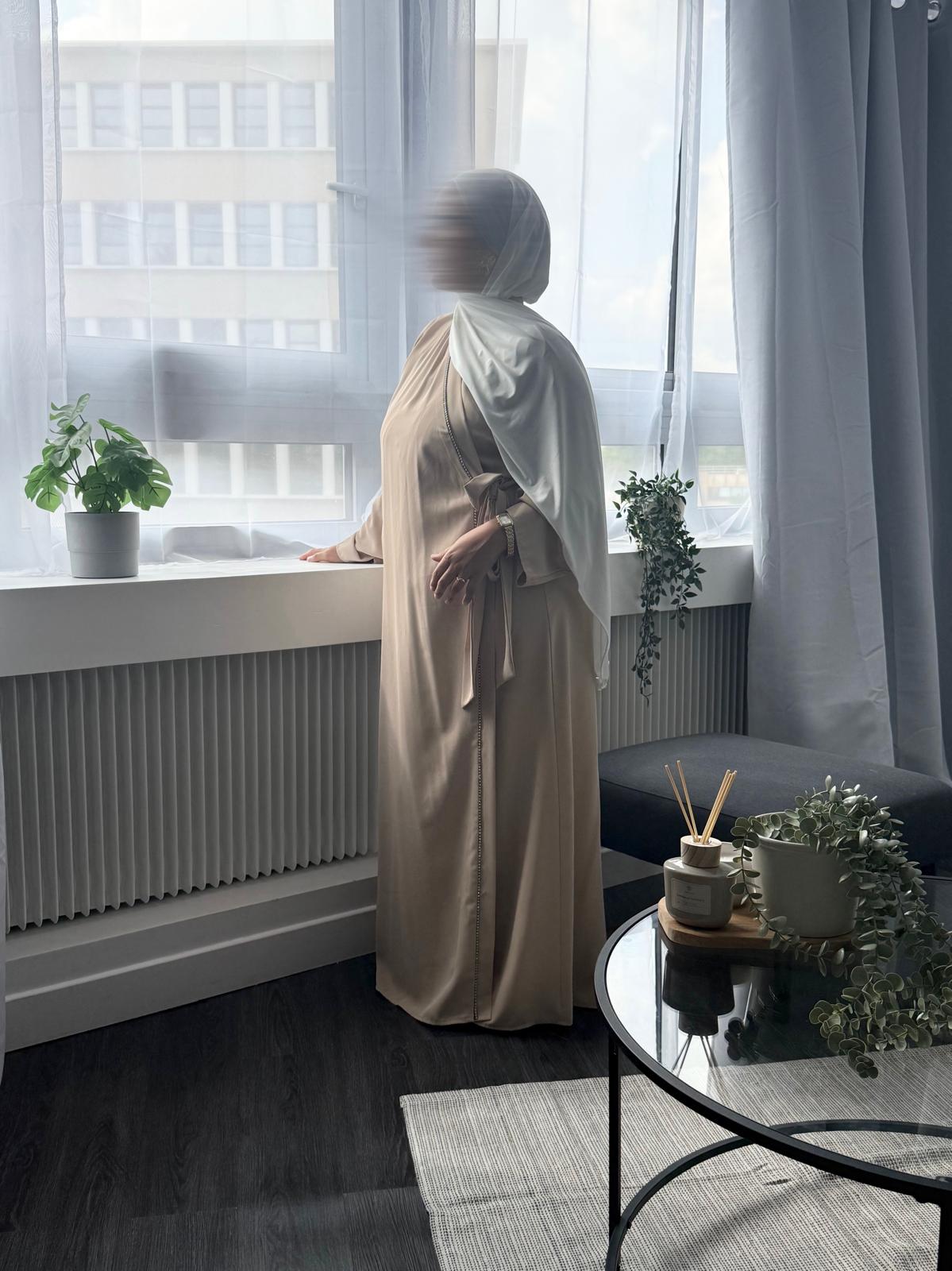 ROBE STRASS PORTEFEUILLE - BEIGE