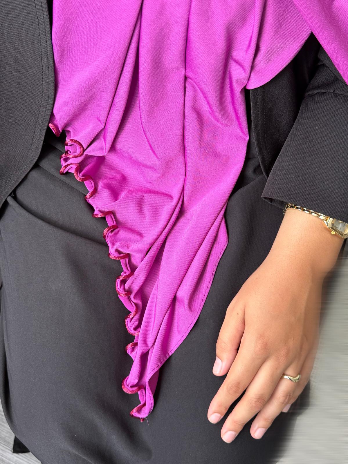 VOILE JERSEY PREMIUM FRISÉ AMÉLIA - FUSHIA