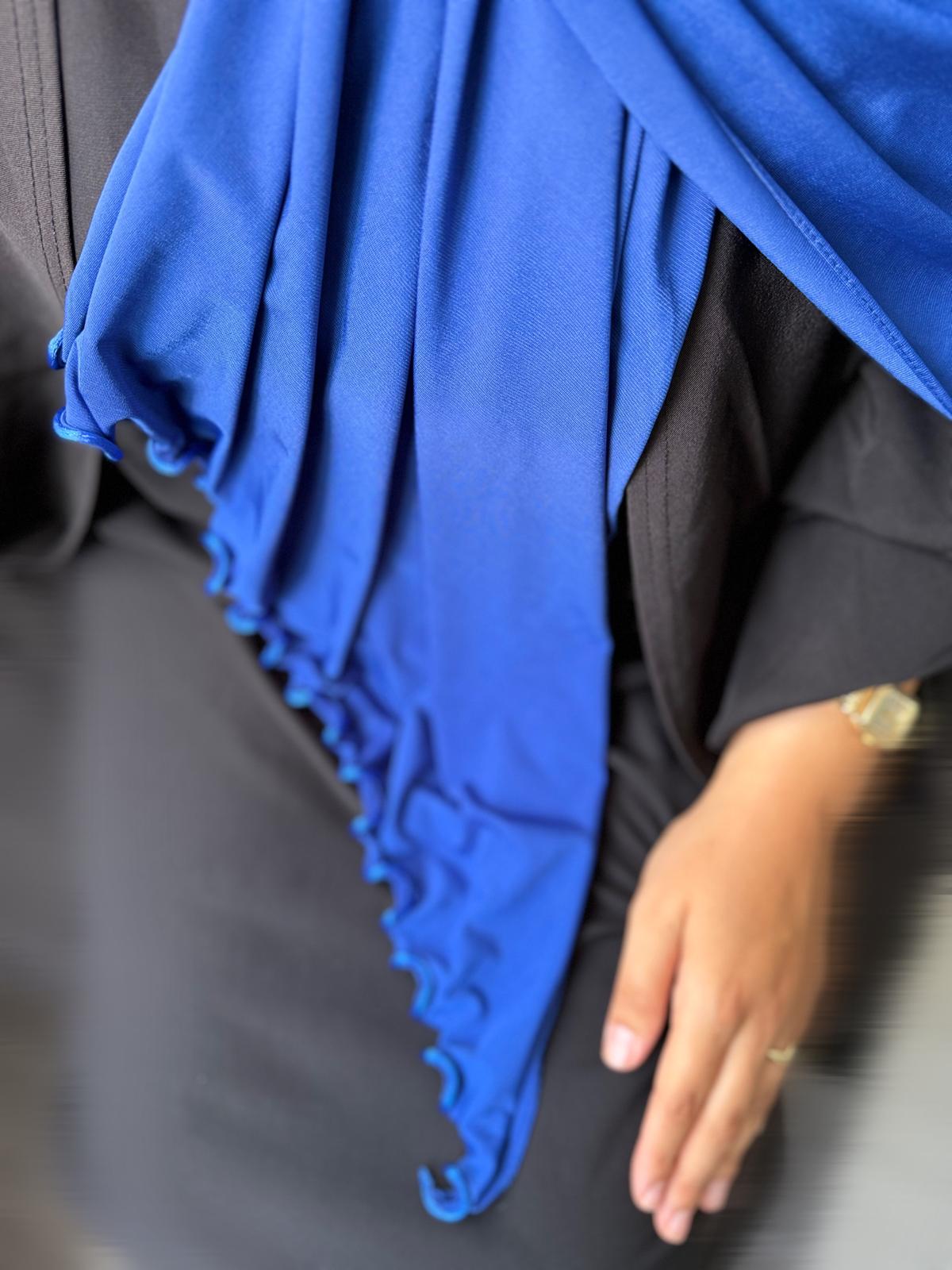 VOILE JERSEY PREMIUM FRISÉ YARA - BLEU ROI