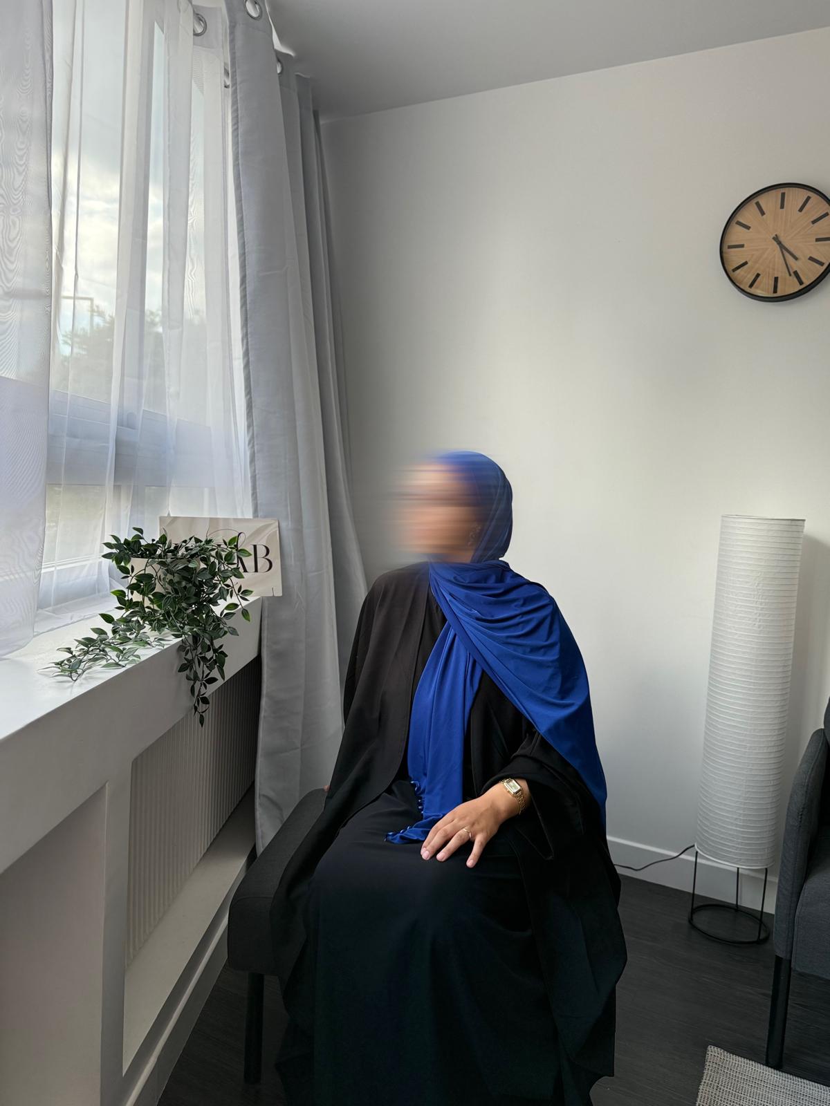 VOILE JERSEY PREMIUM FRISÉ YARA - BLEU ROI