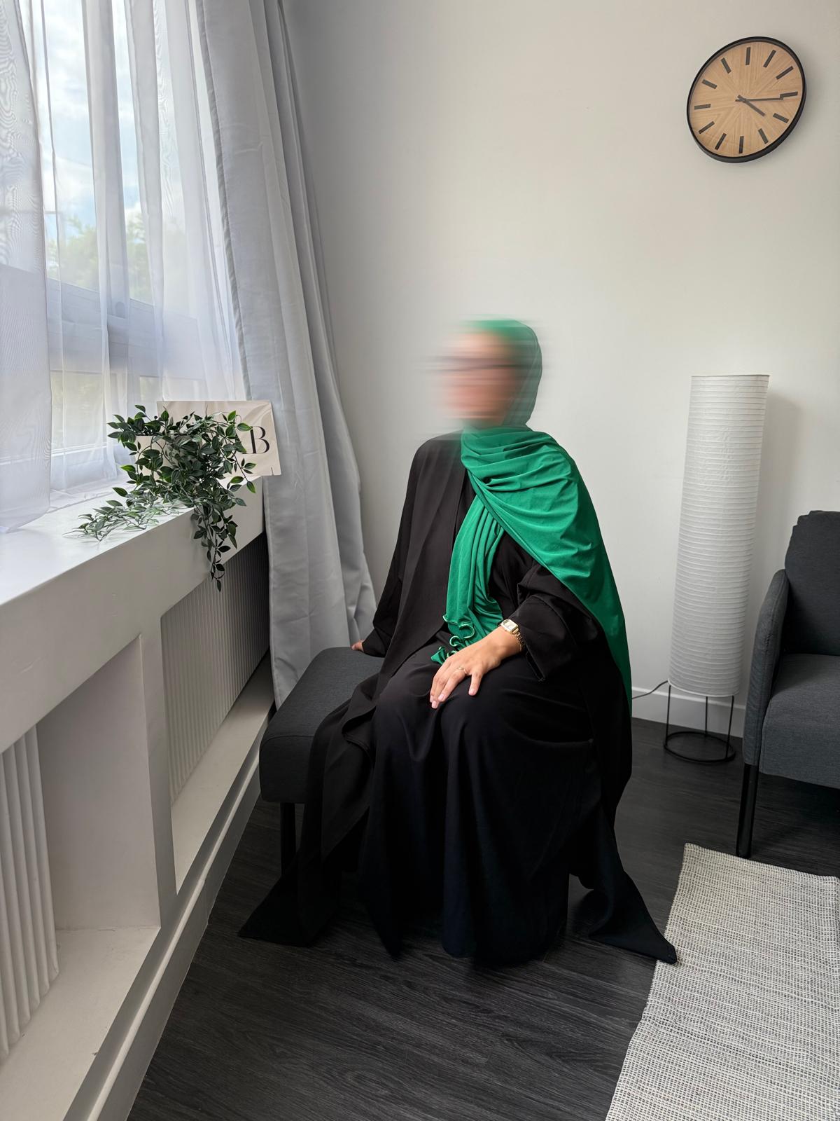 VOILE JERSEY PREMIUM FRISÉ HANNAH - VERT