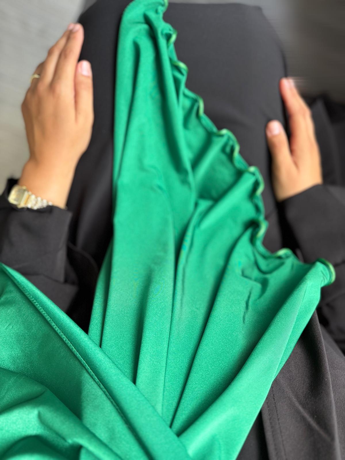 VOILE JERSEY PREMIUM FRISÉ HANNAH - VERT