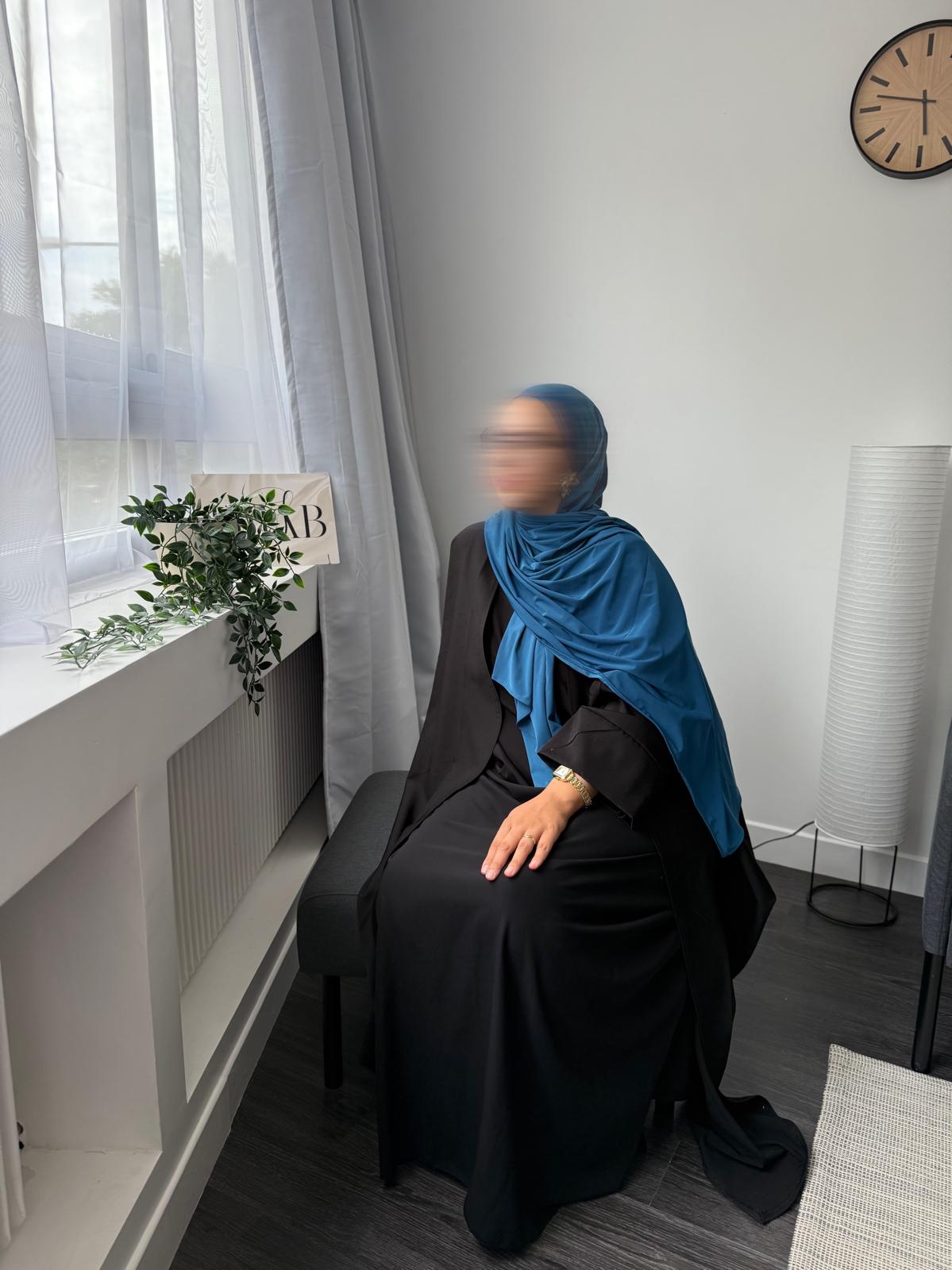 VOILE JERSEY PREMIUM YUSRA - BLEU