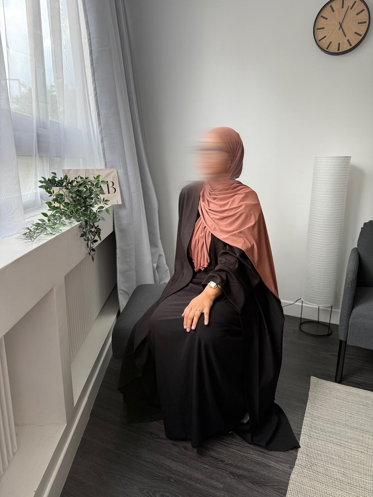 VOILE JERSEY PREMIUM FRISÉ MARRON - BETYSAM