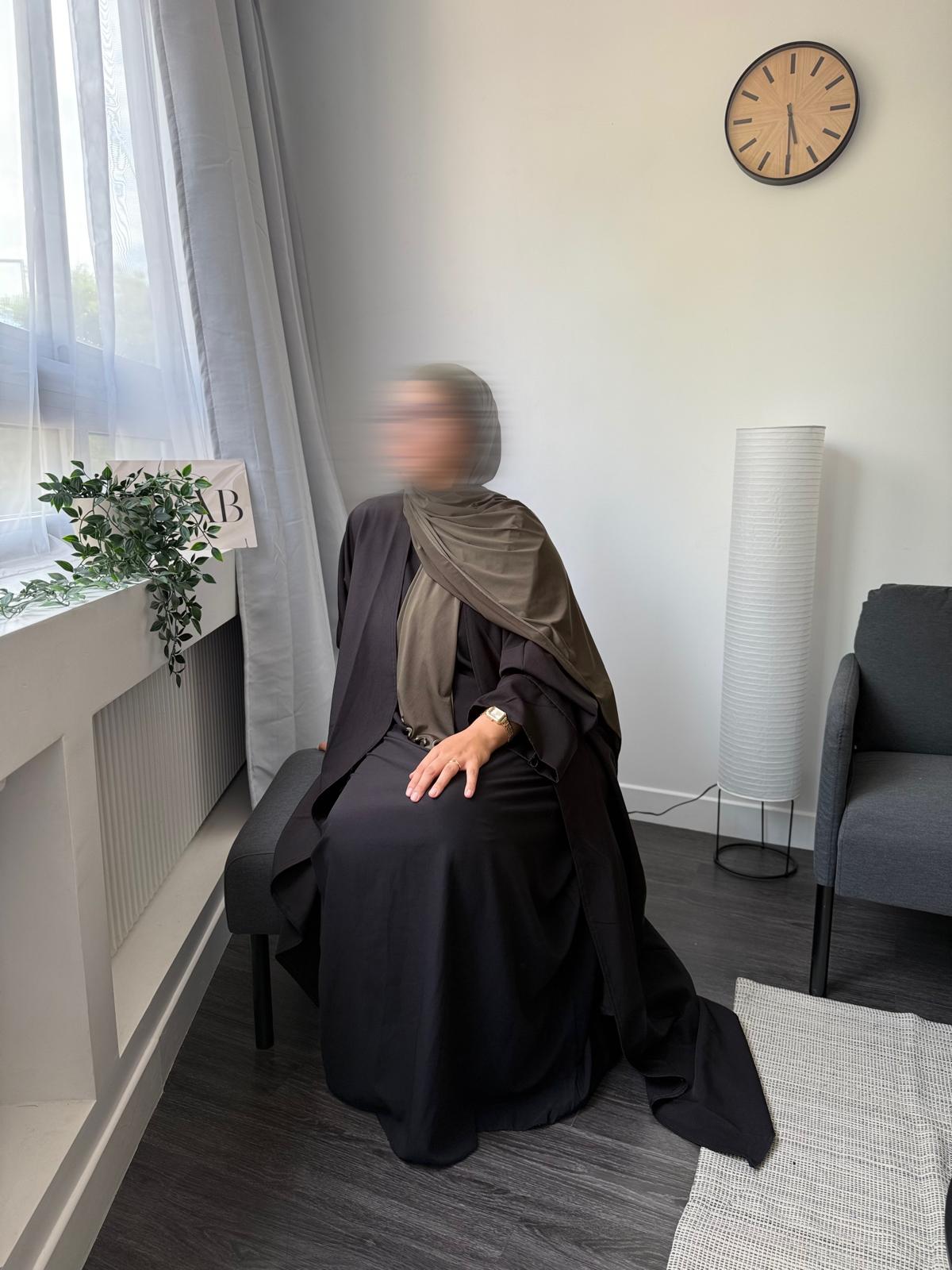 VOILE JERSEY PREMIUM FRISÉ LEÏNA - VERT KAKI