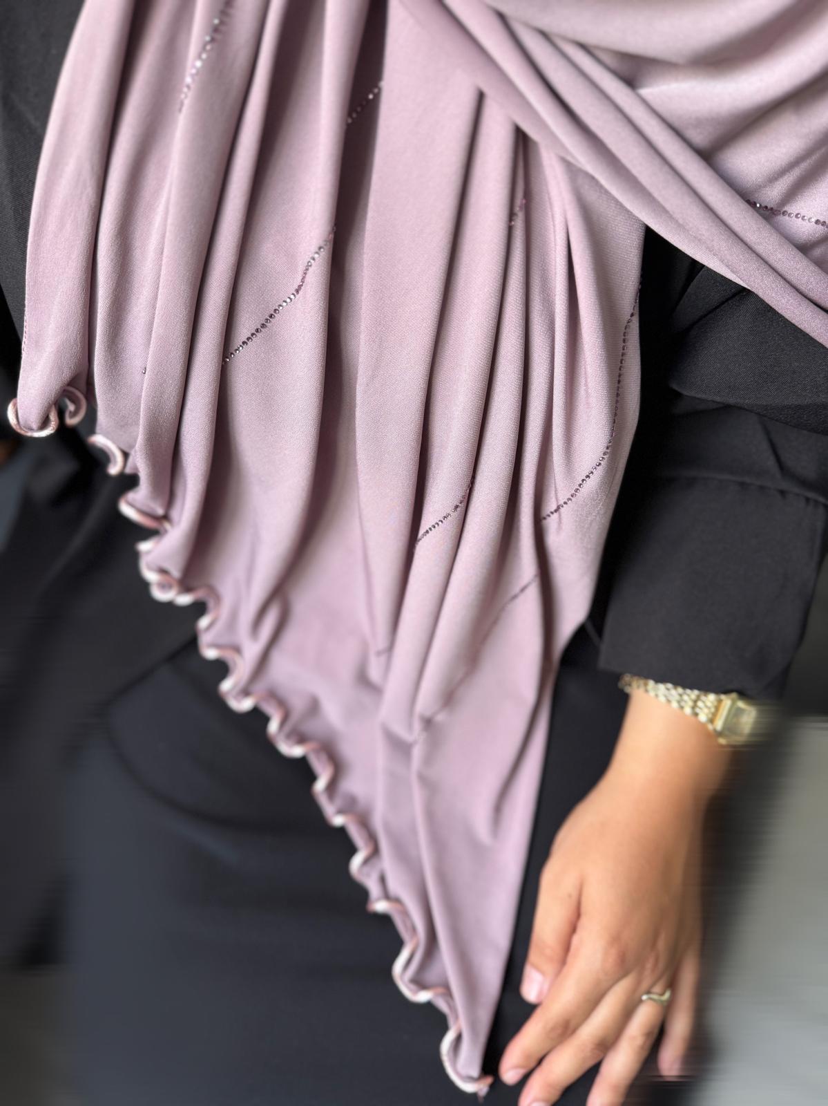 VOILE JERSEY PREMIUM FRISÉ LEYLA - VIOLET