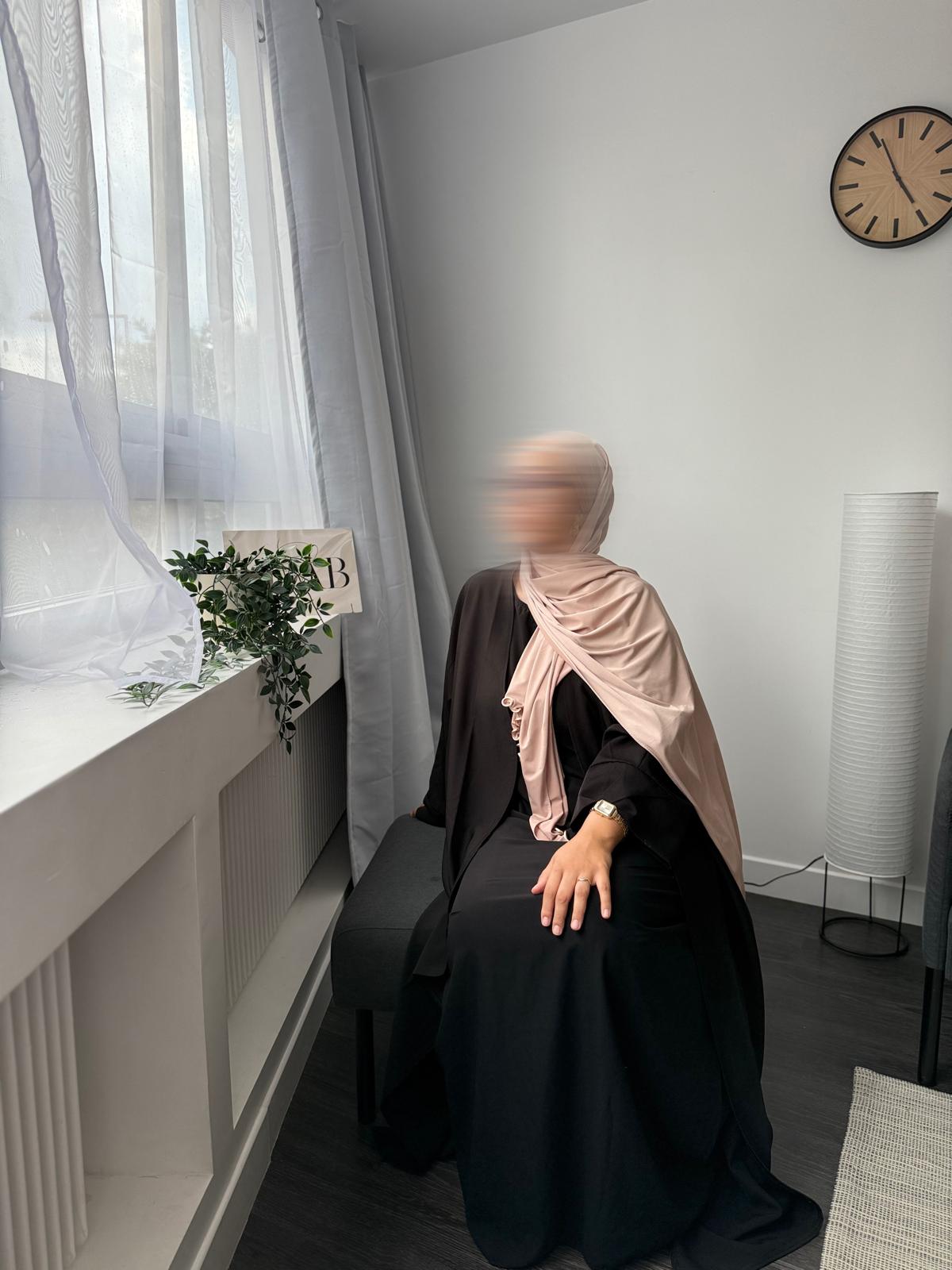 VOILE JERSEY PREMIUM FRISÉ MAZNA - CRÈME